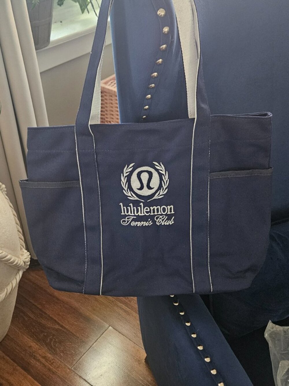 Lululemon Daily Multi-Pocket Canvas Tote Bag 20L Blue